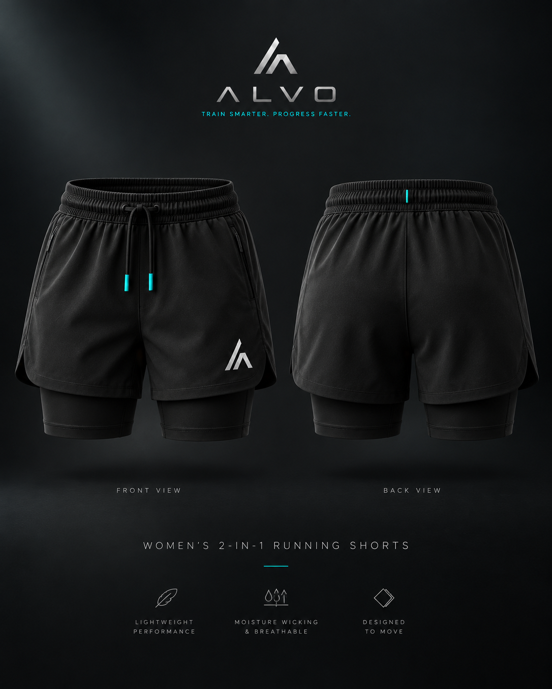 ALVO women's 2-in-1 shorts