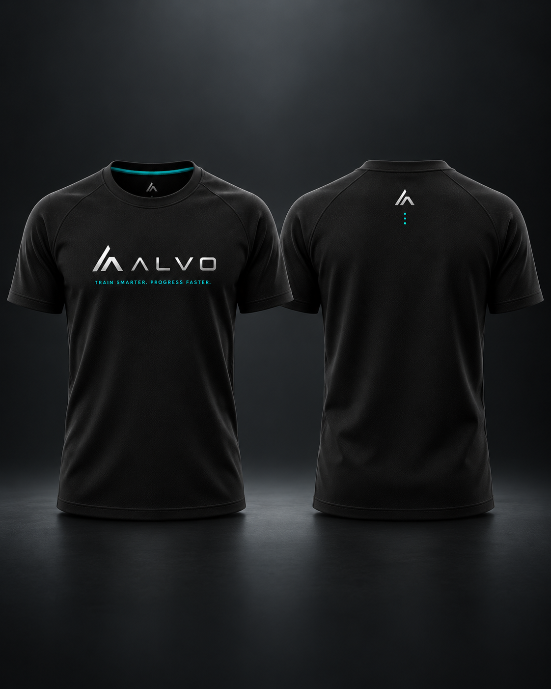 ALVO men's tee, front and back